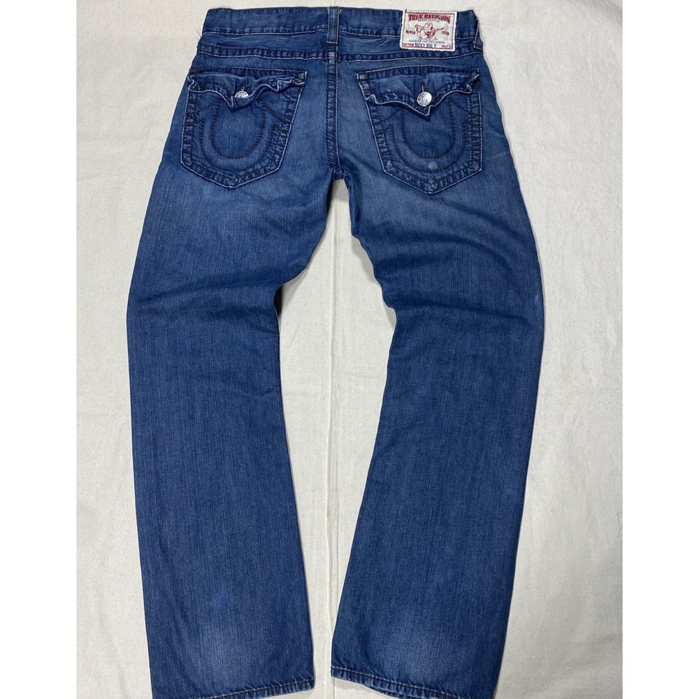 TRUE RELIGION RICKY BIG T Mens FLAP POCKET JEANS Size 36 Made in USA